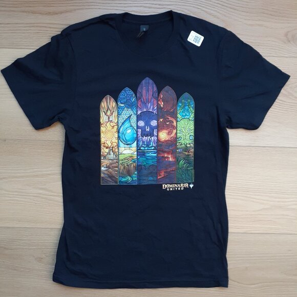 Dominaria United - Stained Glass Windows - MTG - New Small Black T-Shirt - Picture 4 of 4